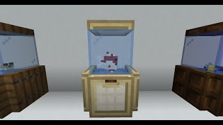 How to build 1 block large aquarium on minecraft