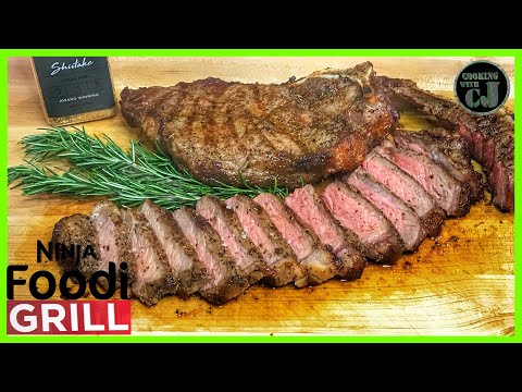 NINJA FOODI GRILL NY STRIP STEAK! | Ninja Foodi Grill...