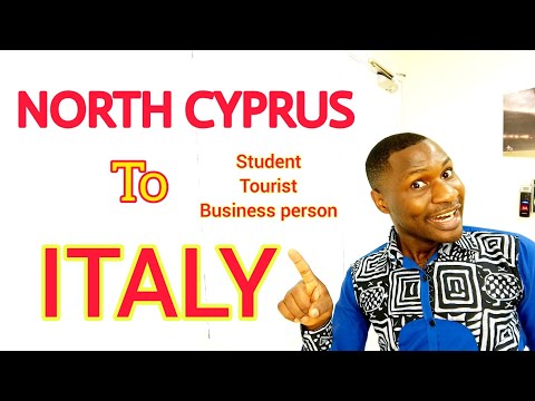 NORTH CYPRUS TO ITALY AS A TOURIST|STUDENT| BUSINESS PERSON
