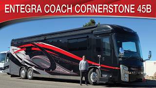 A preview image of the linked video showcasing 2017 Entegra Coach Cornerstone 45B