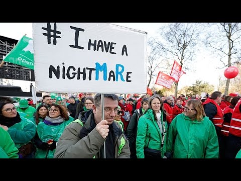 Video Thumbnail: Tens of thousands protest austerity reforms in Brussels