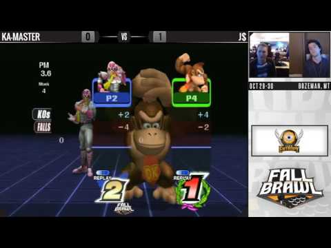 Fall Brawl 2016: Ka-Master (C. Falcon, Luigi) v. J$ (DK) - Project M 3.6 Singles