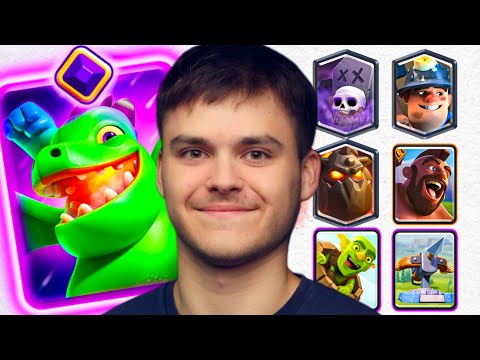 Baby Dragon Evolution vs EVERY Deck Type in Clash Royale - YouTube