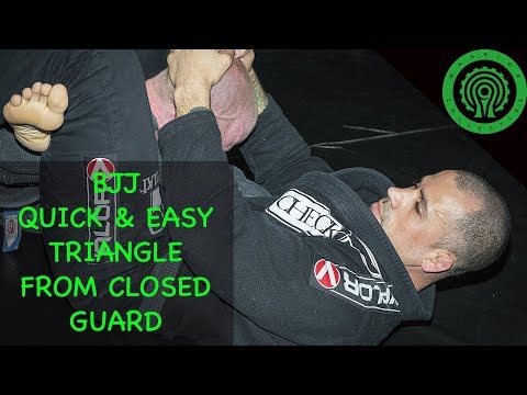 BJJ Quick and Easy Triangle from closed Guard Tutorial