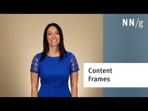 Using Content Frames in the Design Process (Video)