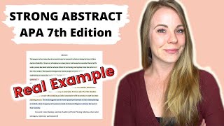 How to Write a GOOD ABSTRACT for Student Papers