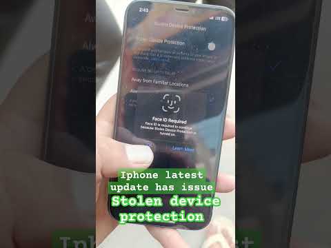 iPhone update stolen device protection issue in face id #apple #beats #smartphone #itunes