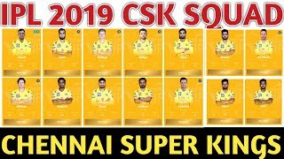IPL 2019 Chennai Super Kings Team Squad | Indian Premier League 12 | Csk Probable Team | Player List