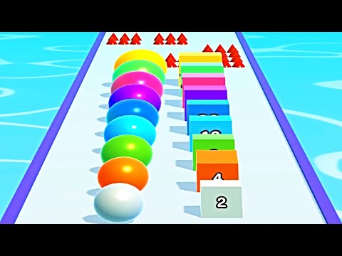 Ball Run 2048 Merge Number ! MAX LEVELS Gameplay Walkthrough New Update Part 187 android, ios