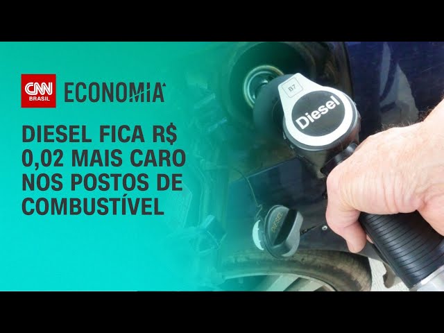 Diesel fica R$ 0,02 mais caro nos postos de combustível | CNN NOVO DIA