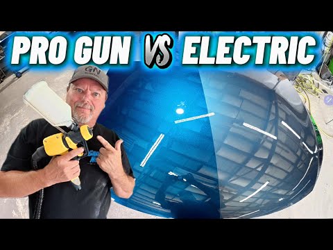 Gravity Feed Electric Paint Gun vs Pro Gun — Can You Tell the Difference?