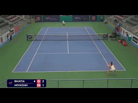W50 New Delhi Singles R16   Riya Bhatia Vs Yuriko Lily Miyazaki