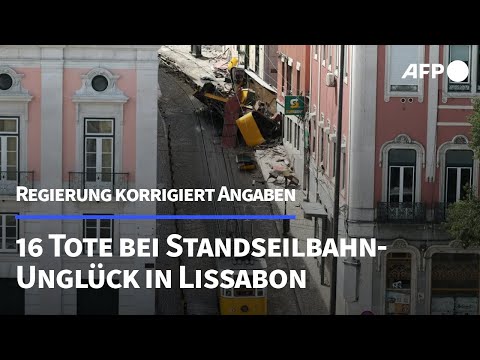 Standseilbahn-Unglück in Lissabon: 16 Tote laut Regierung | AFP