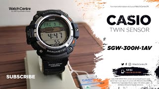 Casio SGW 300H 1AV Twin Sensor (Altimeter + Barometer) Digital Wrist Watch Video Review
