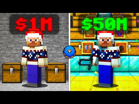 $1 vs $50 Million Stash (Donut SMP)