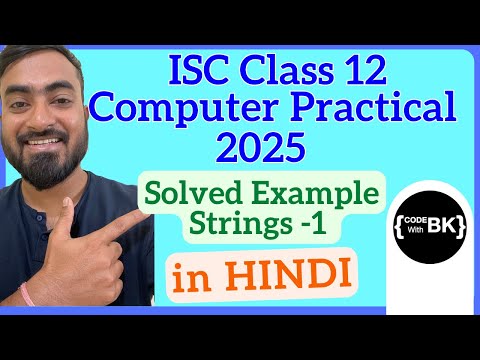 ISC Class XII Computer Science - Java Video Tutorials | CodeWithBK