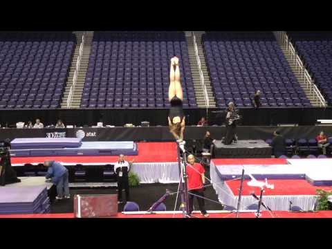 Brenna Dowell - Uneven Bars - 2014 AT&T American Cup - Podium Training