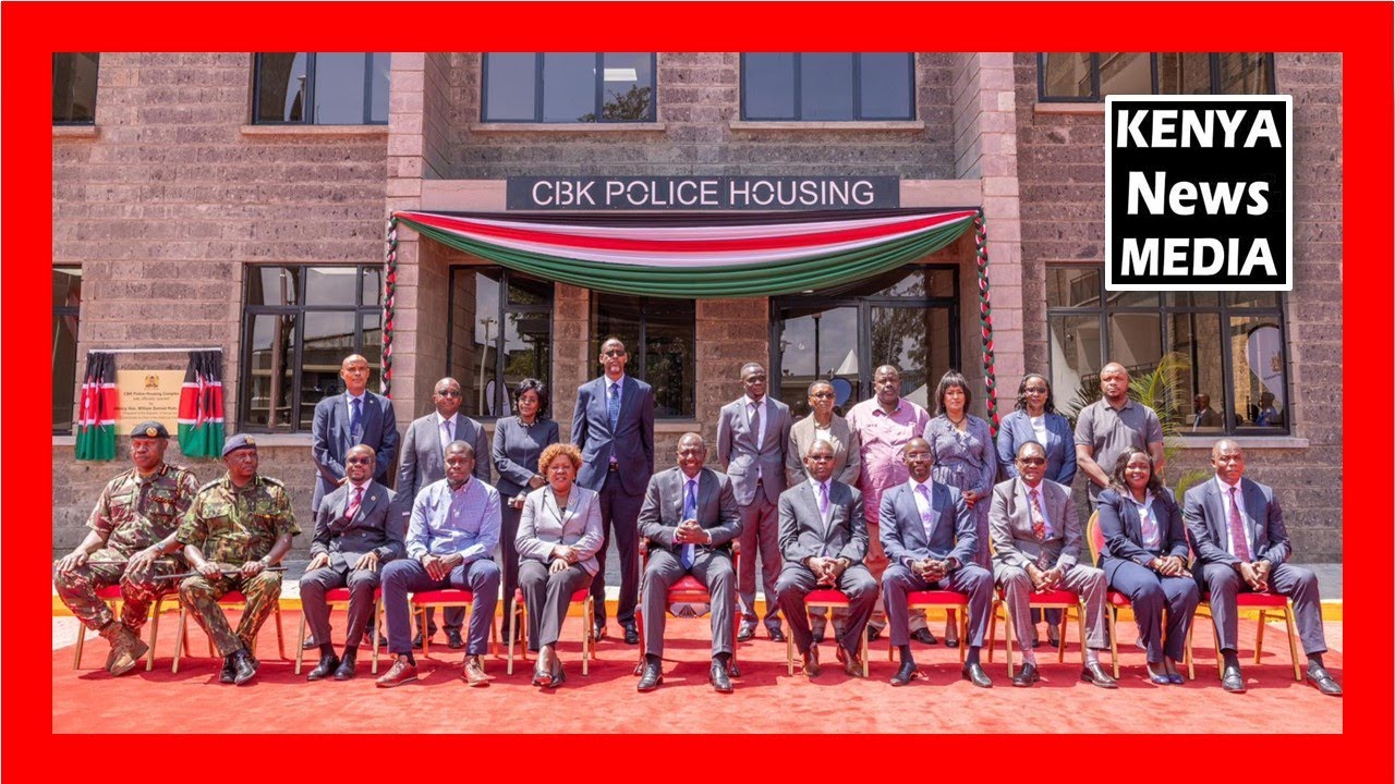 President Ruto Officially Opens CBK Police Housing Complex Industrial Area Nairobi