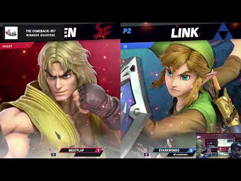 [The Comeback! #57] Winners Quarters - Meatflap (Ken) vs. EVANKWONDO (Link)