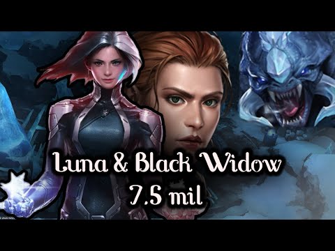 Luna Snow & Black Widow Tag Play 7.5 Million Speed Hero Female ABX | Marvel Future Fight