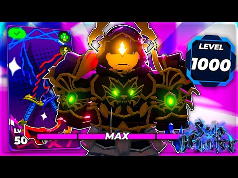 I Reached MAX LEVEL & Became PRO in Solo Hunters!