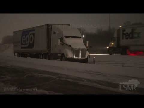 02-17-2021 Joplin, MO - Slide Offs - Blowing Snow Creates Hazards on I-44
