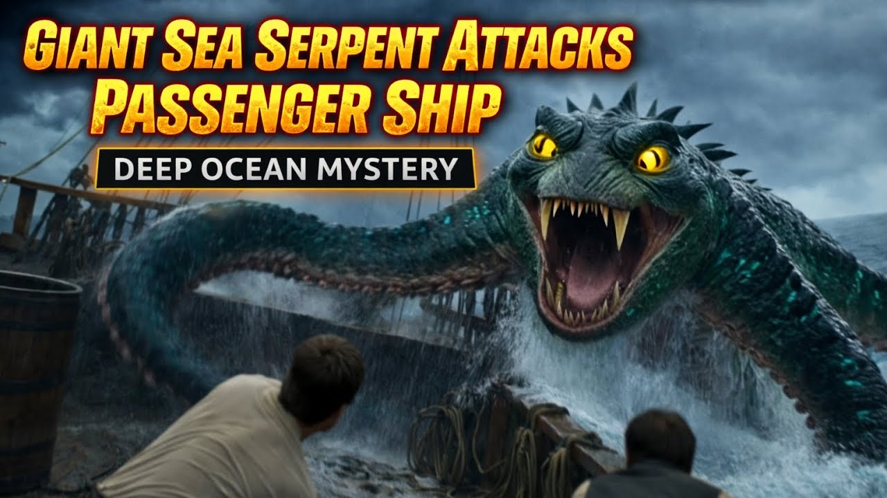The Giant Sea Serpent vs Passenger Ship | Deep Ocean AI Movie
