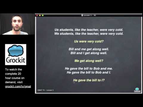 Grockit GMAT TV Lesson 5, Part 2 (Verbal Sentence Correction)