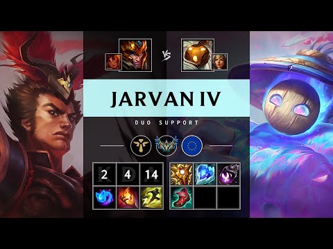 Jarvan IV Support vs Bard - EUW Challenger Patch 25.16