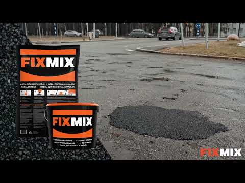 Fixmix asfaltin paikkausmassa - Kätevä ja heti käyttövalmis massa