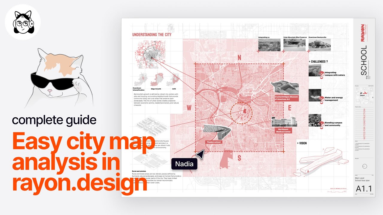 How to Create a Site Map in Rayon.design for Architecture Students (Perfect for SWOT Analysis)