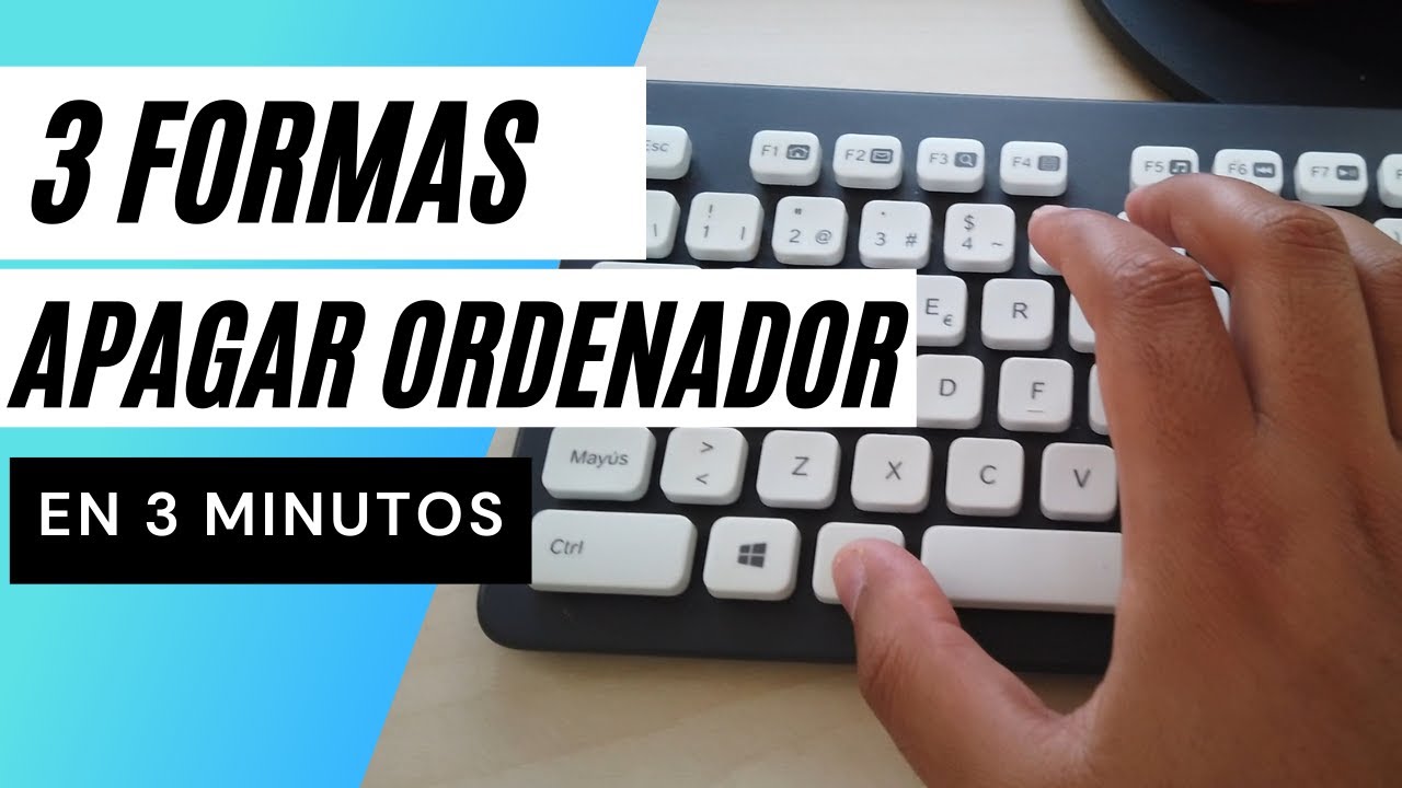 Como Apagar ORDENADOR y REINICIAR COMPUTADORA con Teclado y Sin ratón en Windows ✅