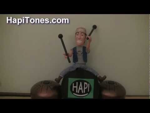 HAPI Drum Mini - C Major scale demo, Hang out with a Mini Hapi Drum at HapiTones.com