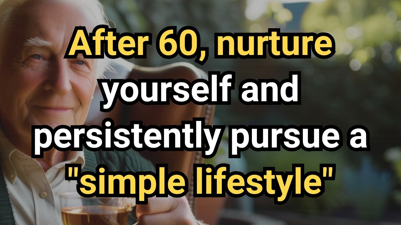 After 60, Learn How to "Nurture Yourself" and Persistently Pursue a "Simple Lifestyle"