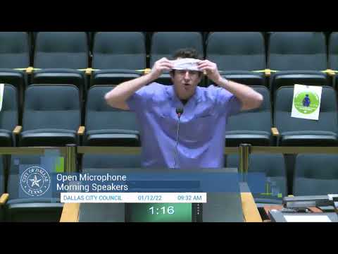 Vaccination Rap Song by YouTuber at City Council Dallas