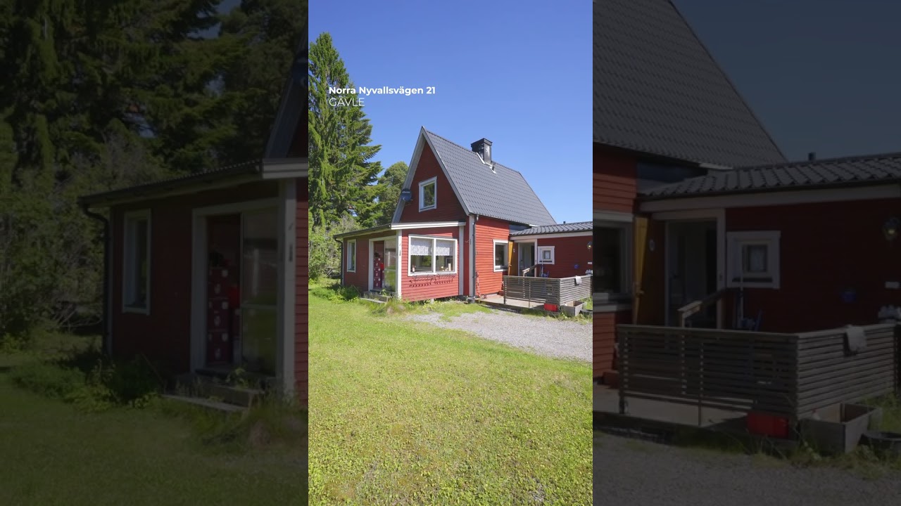 4 rum Villa på Norra Nyvallsvägen 21 Bomhus Gävle kommun - video