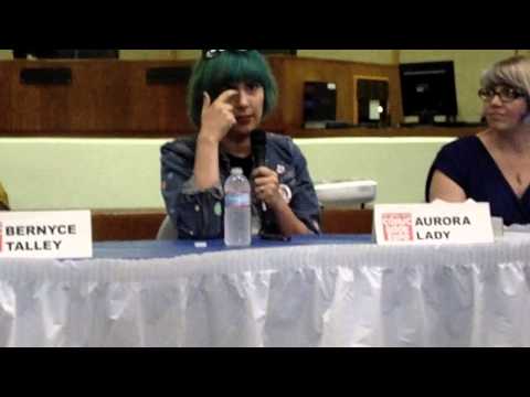 Aurora Pringle at the 2014 SGV Comic Book Expo Panel titled:  Women Making Comics and Zines.