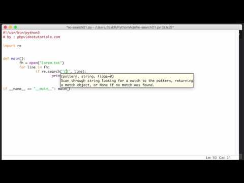 Python 3 Tutorial Search With Regular Expressions