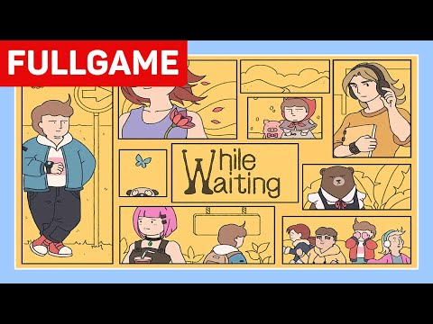 While Waiting : All Stickers and True Ending Full Walkthrough (No Commentary)