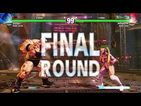 Street Fighter V  - HiFightTH (R.Mika) vs yoyojin (Zangief)
