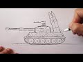 How to draw an Army Tank