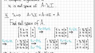 Eigenvalue and Eigenvector Computations Example