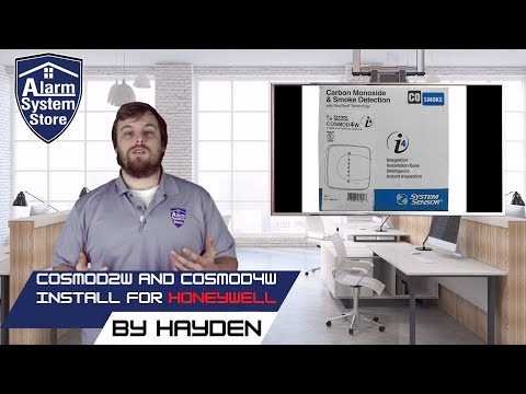 System Sensor COSMOD2W and COSMOD4W wiring and programing tutorial for Honeywell Vista alarm systems