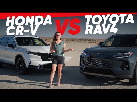 Thumbnail for 2026 Toyota RAV4 vs. 2026 Honda CR-V: Hybrid SUV Battle! by Honda e, Toyota, SUV, Honda 0 SUV, Toyota RAV4, Car, Truck, Toyota Hybrid X