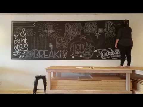 Hammer & Stain Hand Lettered Wall Mural