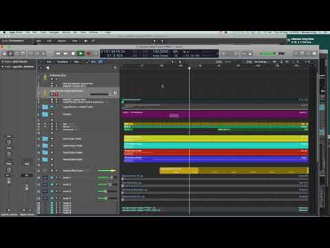 Logic Pro X, Logic:Techno  Organ, and Harmonic Mixer Demo 001   HD 720p