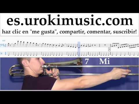Tutorial de Trombón Luis Fonsi - Despacito Clases Notas Parte#1 um-a927