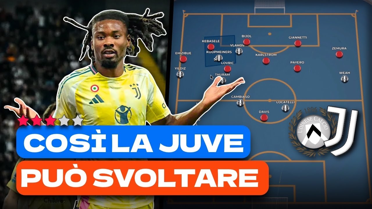 Ecco come la JUVE deve MIGLIORARE lo SVILUPPO OFFENSIVO (basta poco!) | Analisi Tattica Udinese Juve