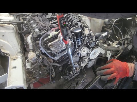 Belt Trick CRANK Pulley Holder! How to Torque Crank Bolt  #fyp #mechanic