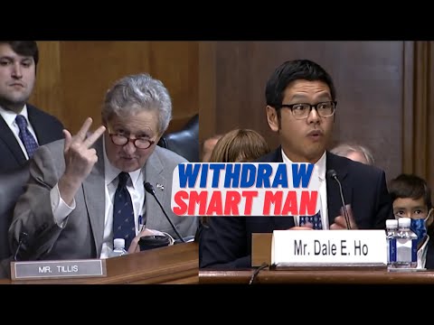 Did you mean it? will you withdraw? you're a smart man, angry man. Kennedy questions nominee Dale Ho